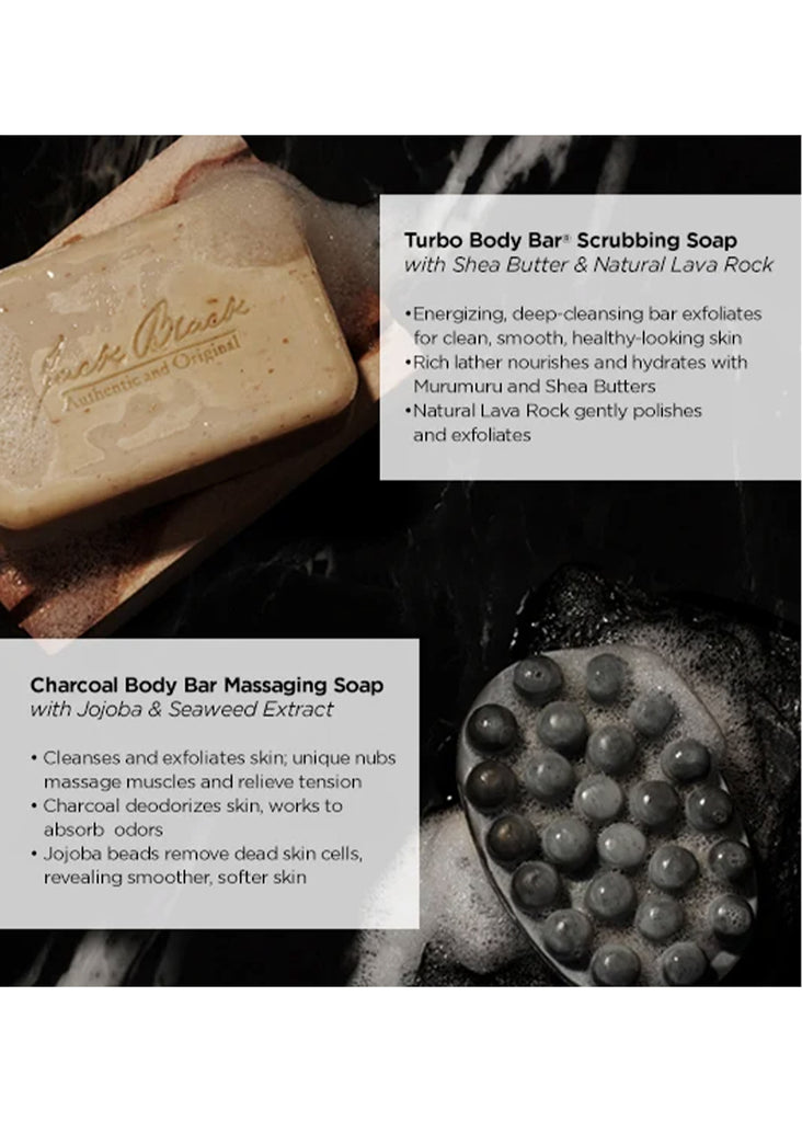 Jack Black 3-Pack Turbo Body Bar Scrubbing Soap | 6 oz - Jordan Lash Charleston