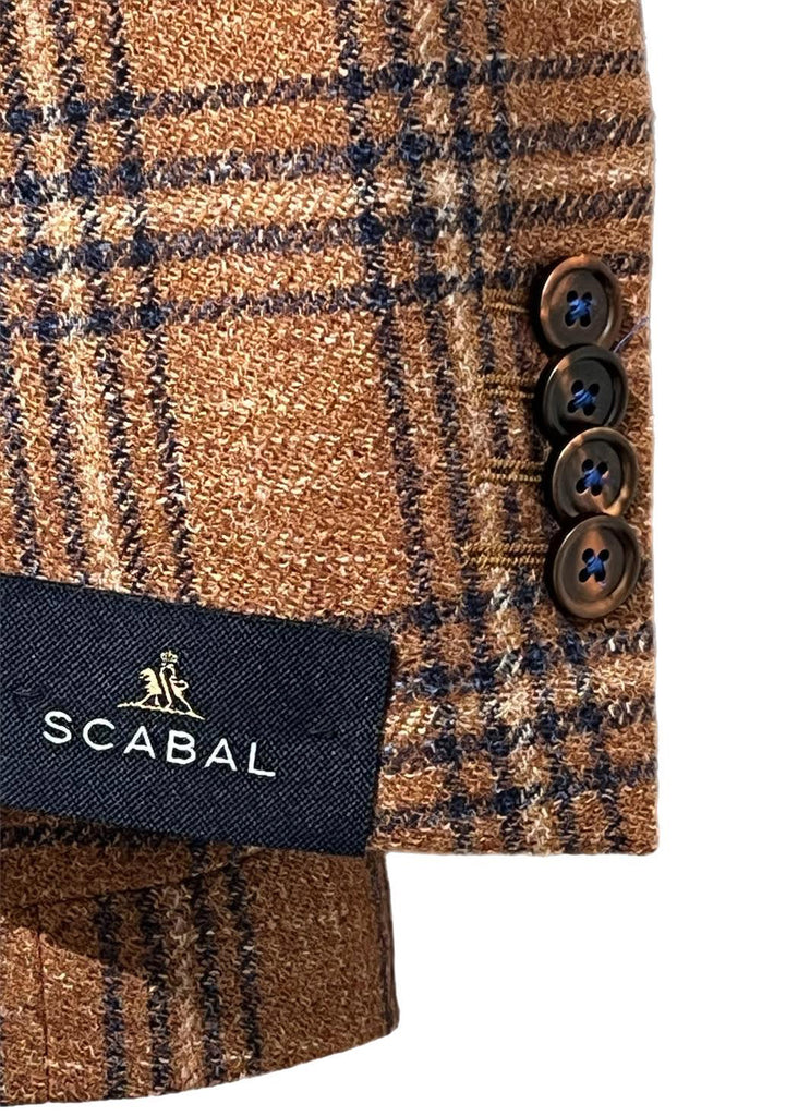 Scabal Trend Soho Soft Sport Coat | Rust and Blue - Fabric 803081 - Jordan Lash Charleston