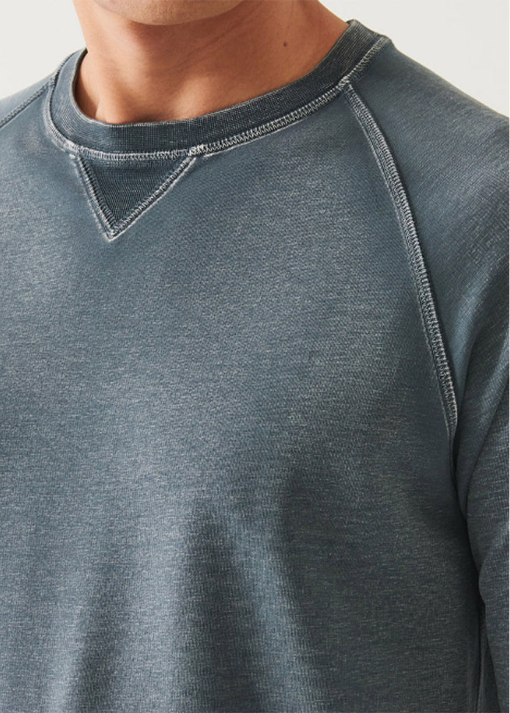 Patrick Assaraf French Terry Vintage Wash Sweatshirt | Greyscale - Jordan Lash Charleston