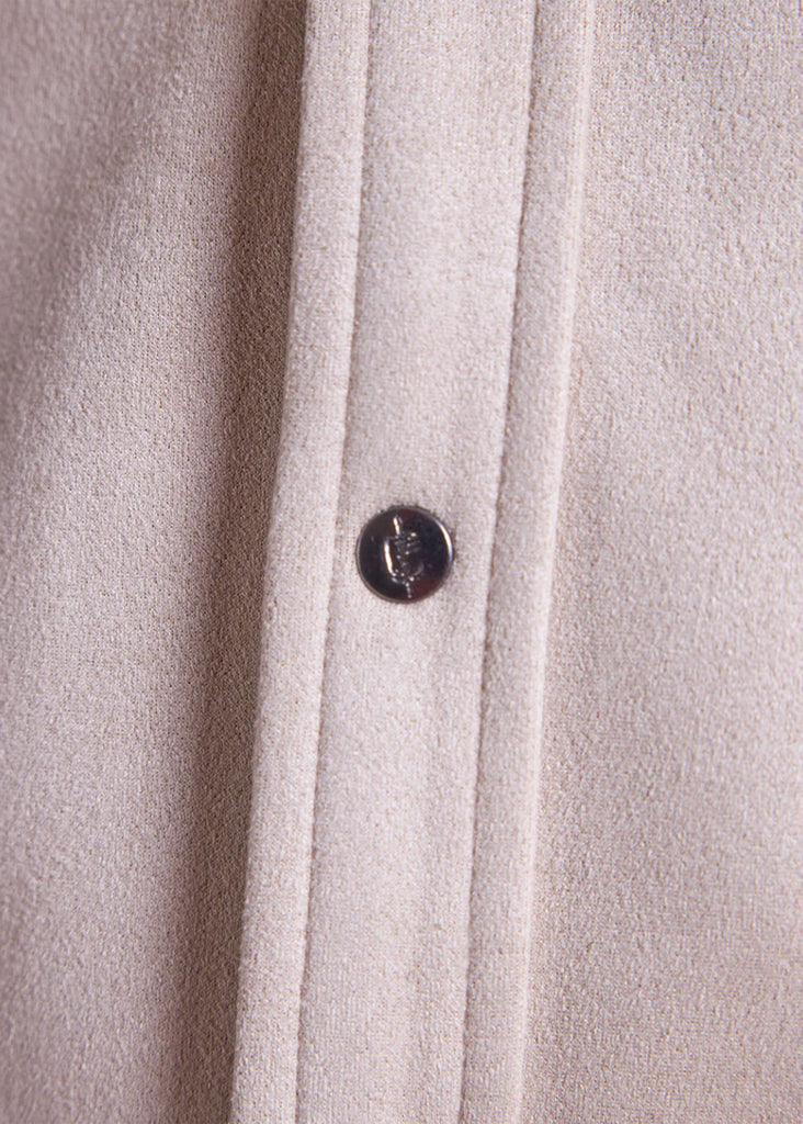 Rye 51 The Wyatt Microsuede Shirt Jacket | Taupe - Jordan Lash Charleston