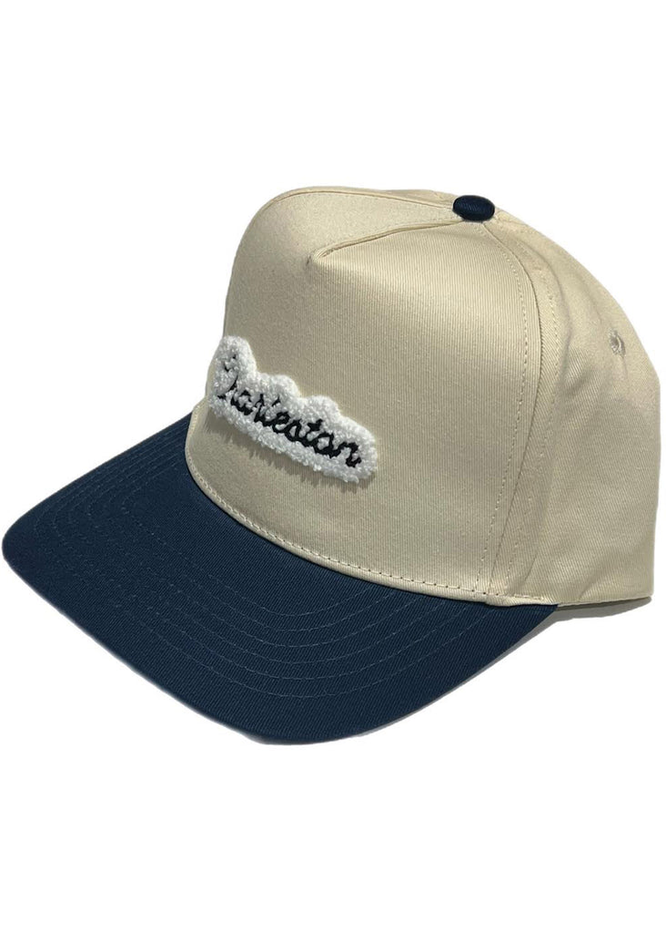 Jordan Lash Charleston Chenille Hat | Cream and Navy - Jordan Lash Charleston