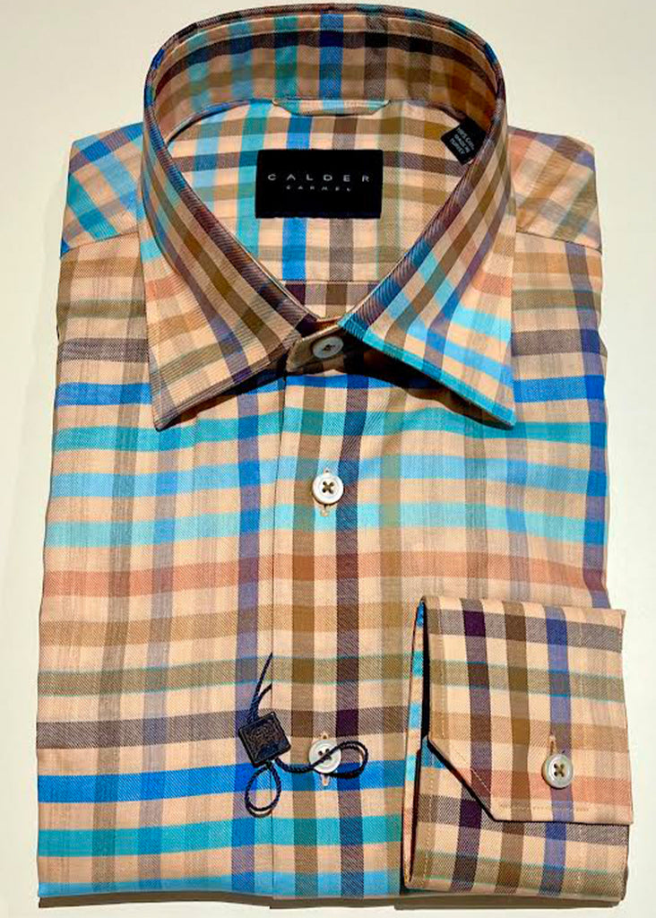 Calder Newport Shirt | Papaya - Jordan Lash Charleston