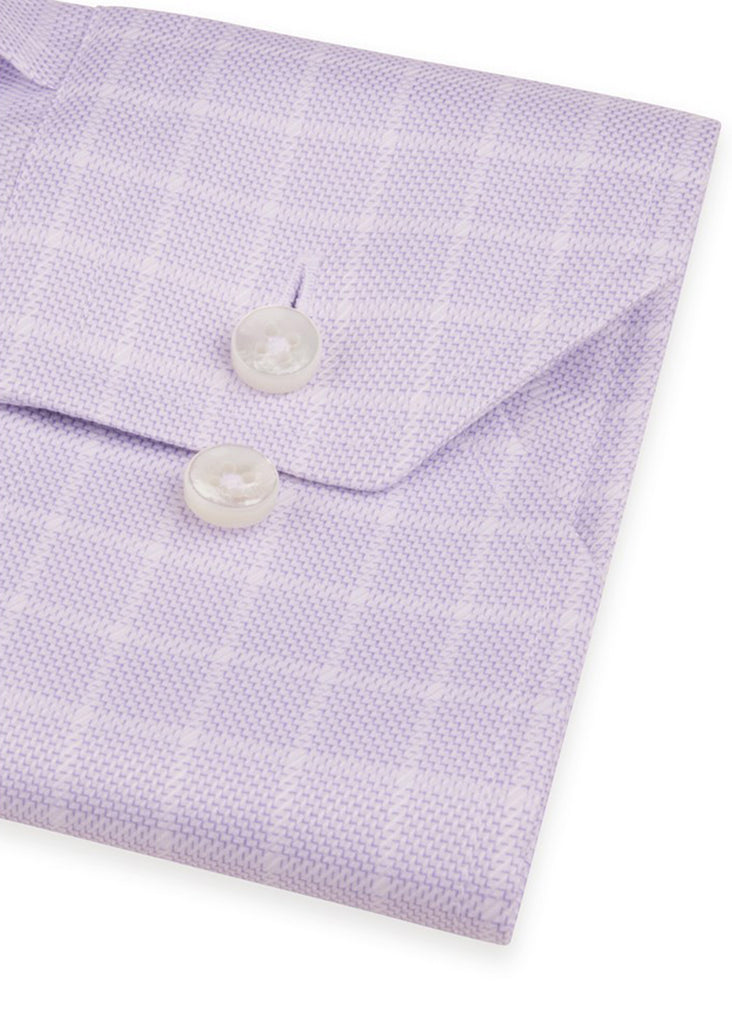 Stenstroms Fitted Body Shirt | Purple Checked Twill - Jordan Lash Charleston