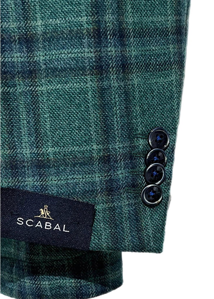 Scabal Autumn Leaves Soho Soft Sport Coat | Green, Blue and Rust - Fabric 853565 - Jordan Lash Charleston