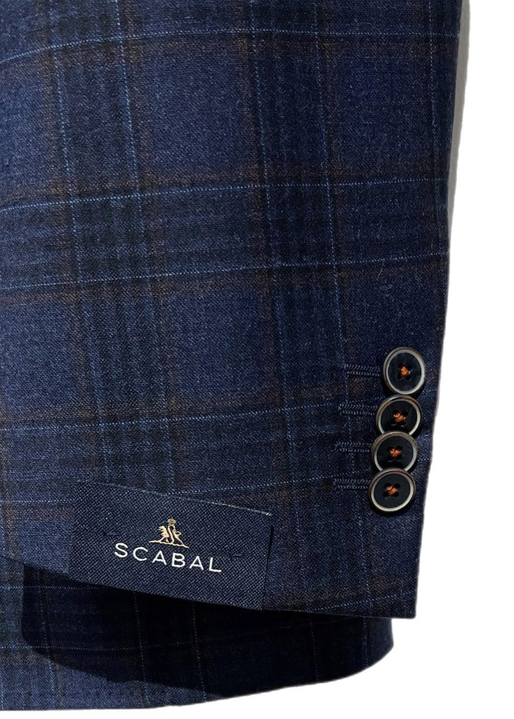 Scabal Freestyle Soho Soft Sport Coat | Navy and Rust - Fabric 706401 - Jordan Lash Charleston