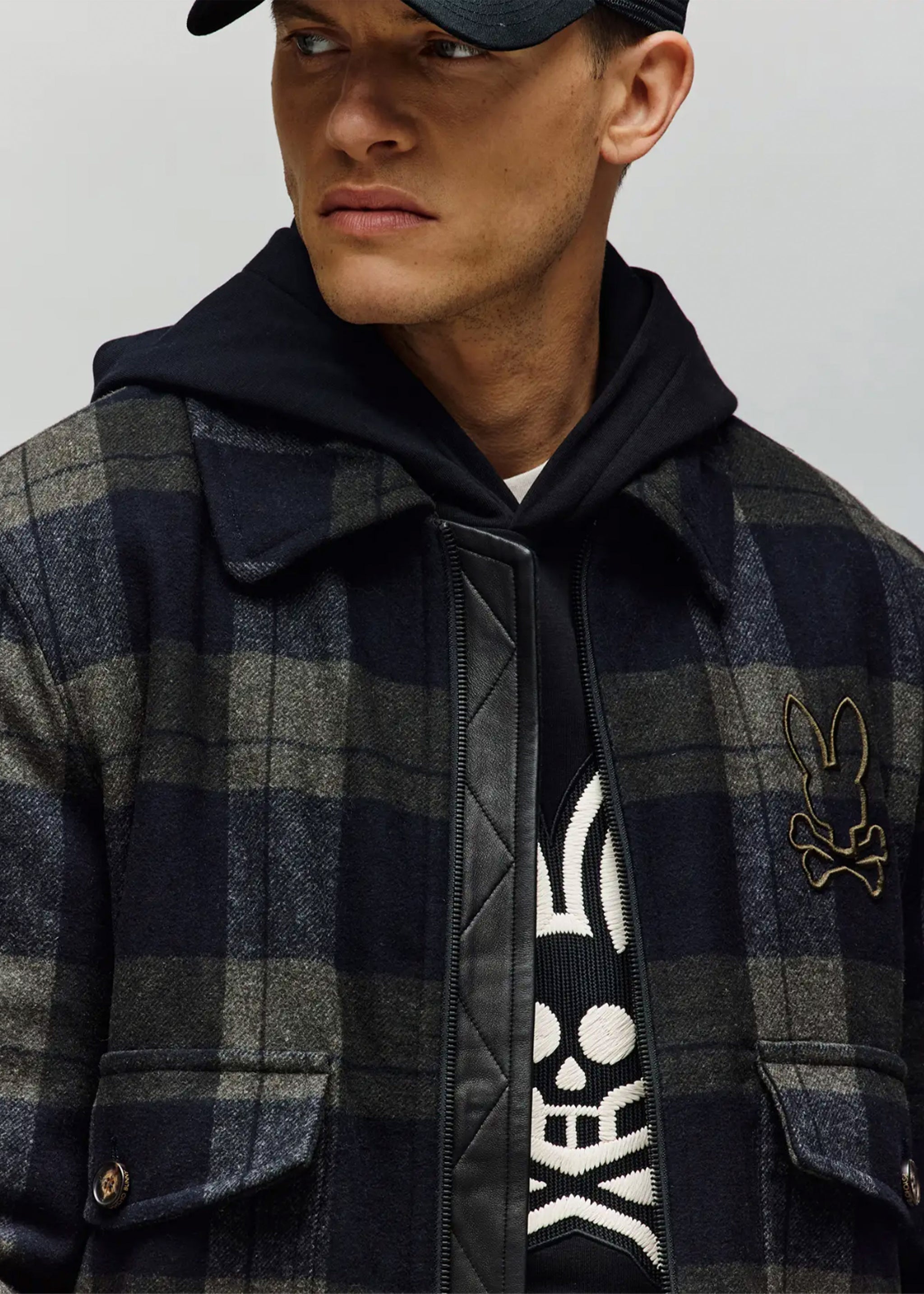 Psycho Bunny Gavin Plaid Bomber Jacket | Dusky Green – Jordan Lash