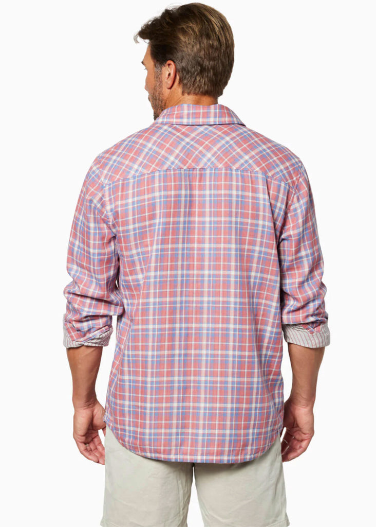 Toes On The Nose Deuce Double Cloth L/S Shirt | Faded Rose - Jordan Lash Charleston