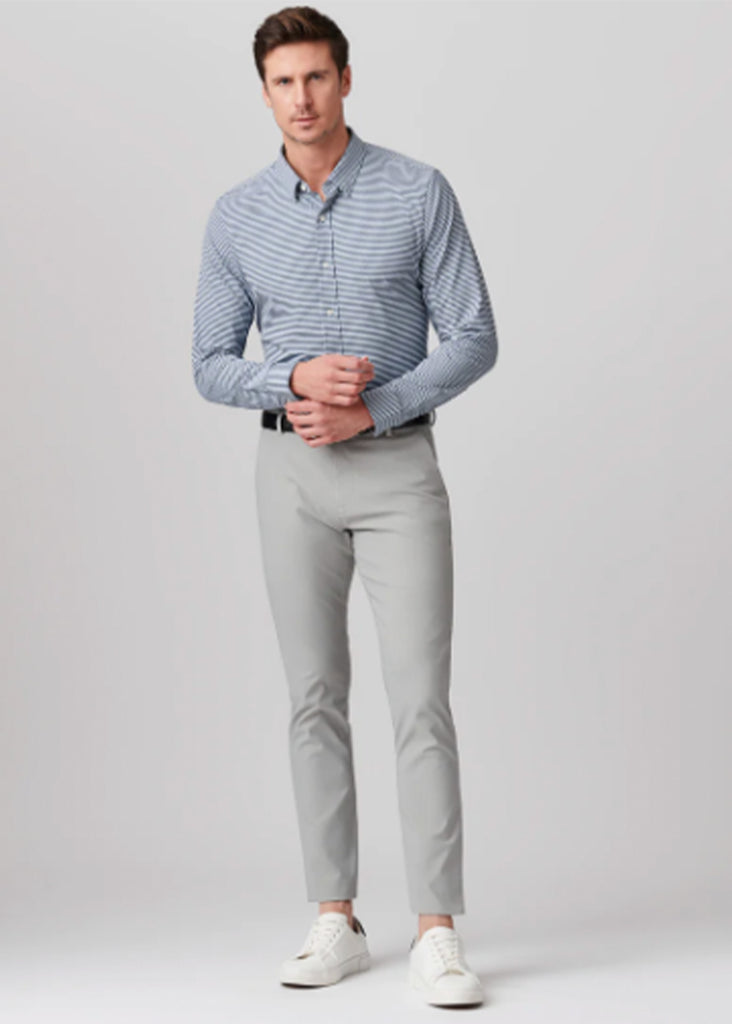 Rhone Slim Fit Commuter Shirt | Navy Check - Jordan Lash Charleston