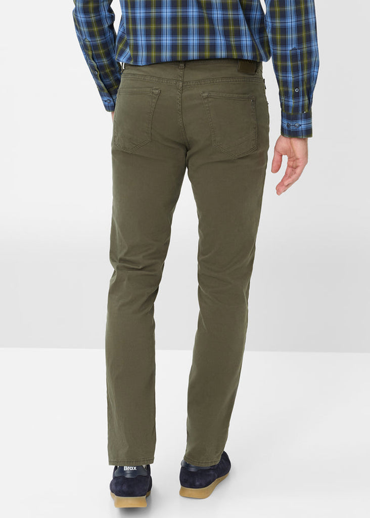 Brax Hi-Flex Chuck 5-Pocket Pant | Olive - Jordan Lash Charleston
