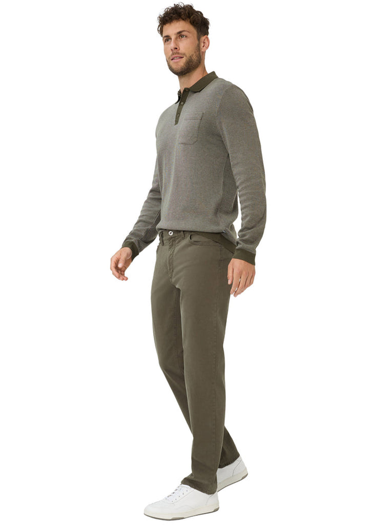 Brax Marathon Cadiz 5-Pocket Pant | Olive - Jordan Lash Charleston