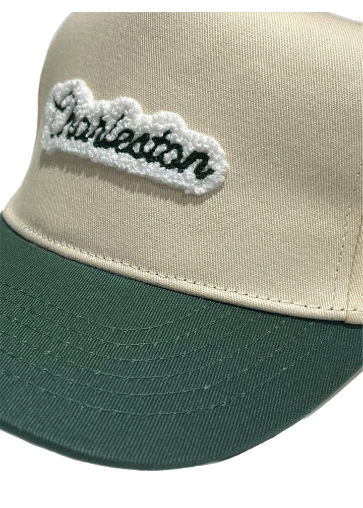 Jordan Lash Charleston Chenille Hat | Cream and Green - Jordan Lash Charleston