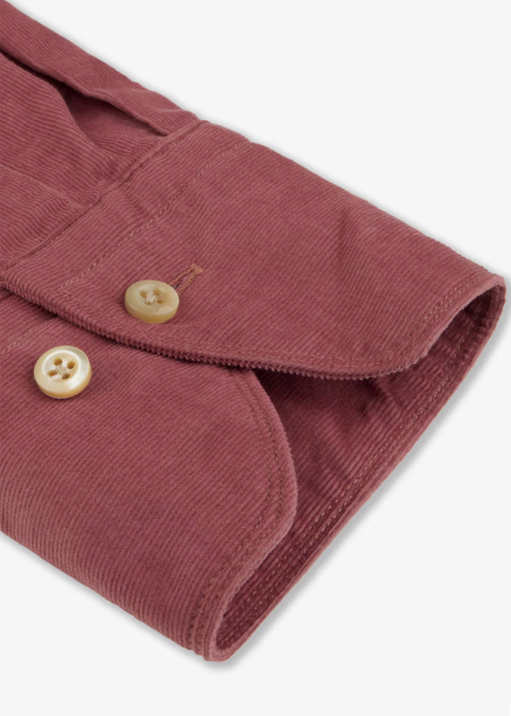 Stenstroms Casual Shirt | Dark Pink Corduroy - Jordan Lash Charleston