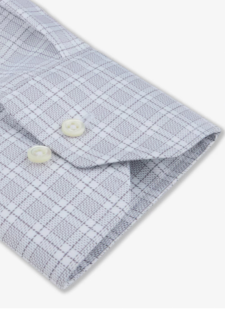 Stenstroms Checked Twill Shirt | Grey - Jordan Lash Charleston