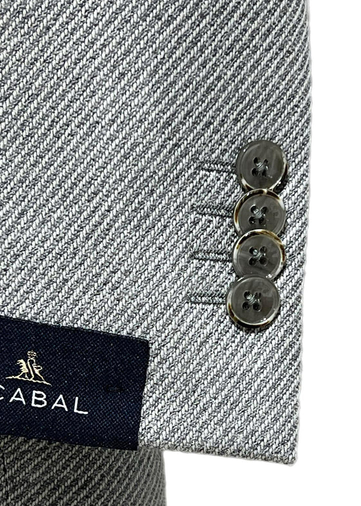 Scabal Autumn Leaves Soho Soft Sport Coat | Grey - Fabric 853578 - Jordan Lash Charleston