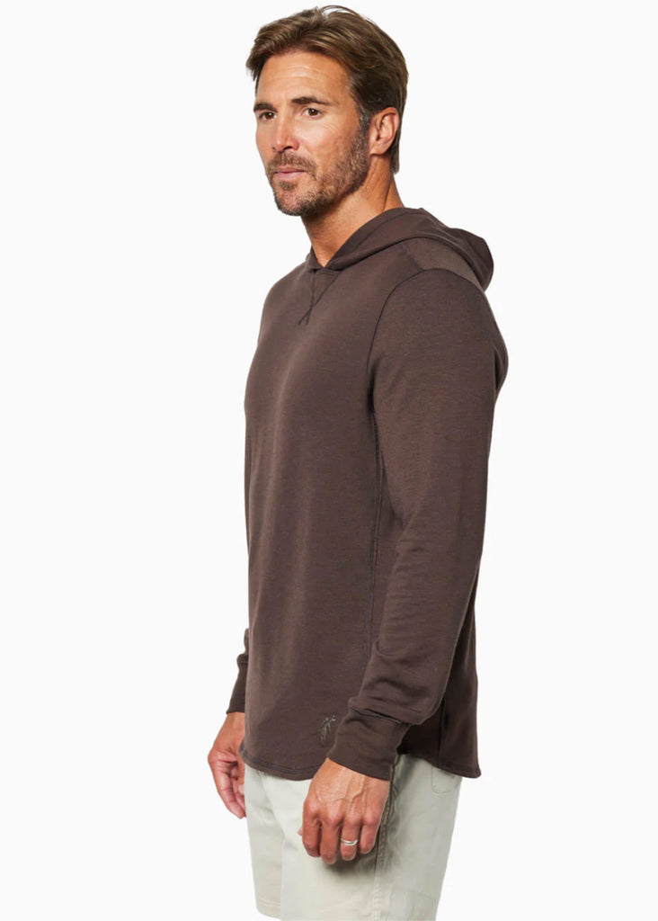 Toes On The Nose Sea Silk Schooner Long Sleeve Hoodie | Espresso - Jordan Lash Charleston