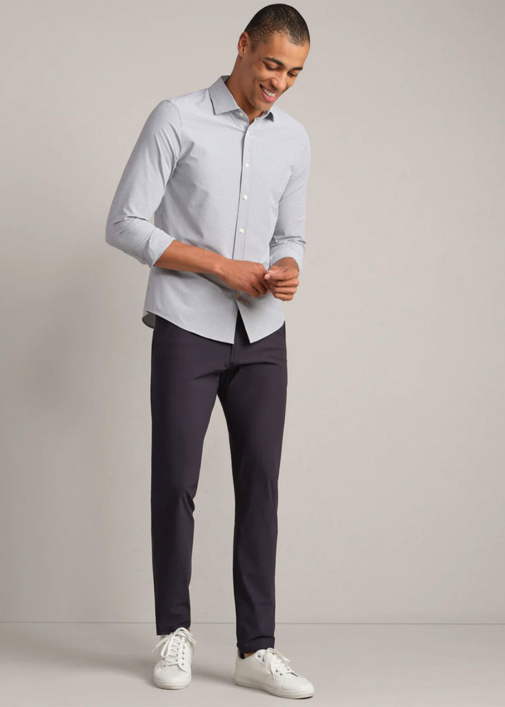 Rhone State Of Mind Mini Grid Slim Fit Shirt | Lichen Green Grid - Jordan Lash Charleston