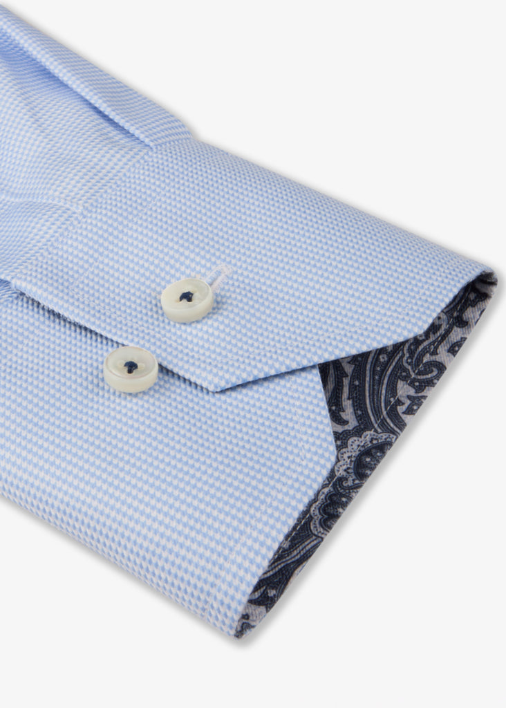 Stenstroms Shirt | Light Blue Contrast Twill - Jordan Lash Charleston