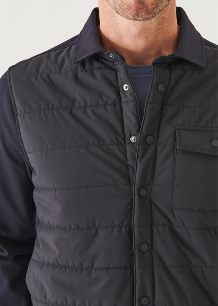 Patrick Assaraf ACT Quilt Shirt Jacket | Dark Navy - Jordan Lash Charleston