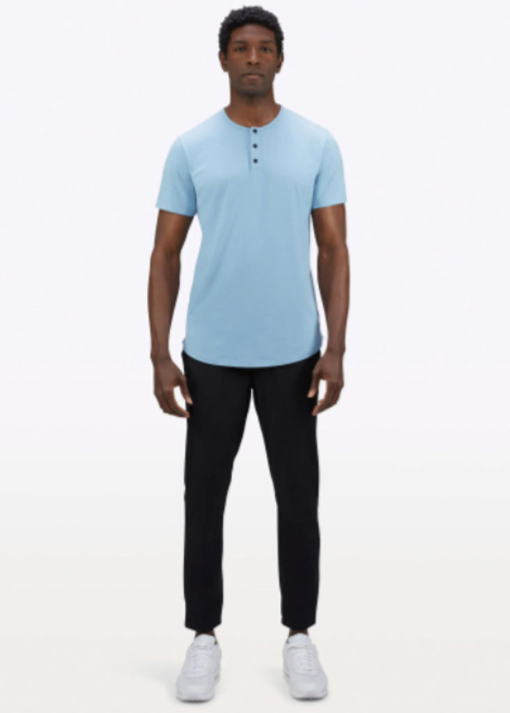 CUTS AO Henley Tee | Mediterranean Mystique - Jordan Lash Charleston