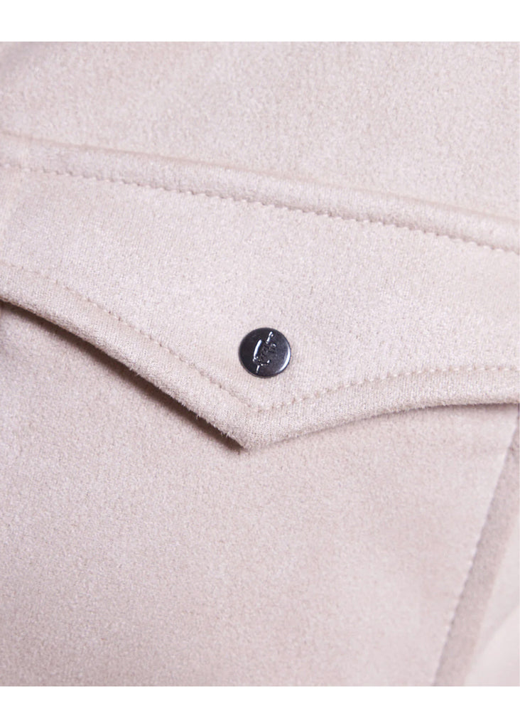Rye 51 The Wyatt Microsuede Shirt Jacket | Taupe - Jordan Lash Charleston
