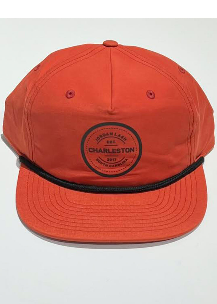 Jordan Lash Charleston EST. 2017 Hat | Dark Orange w/ Black Rope - Jordan Lash Charleston