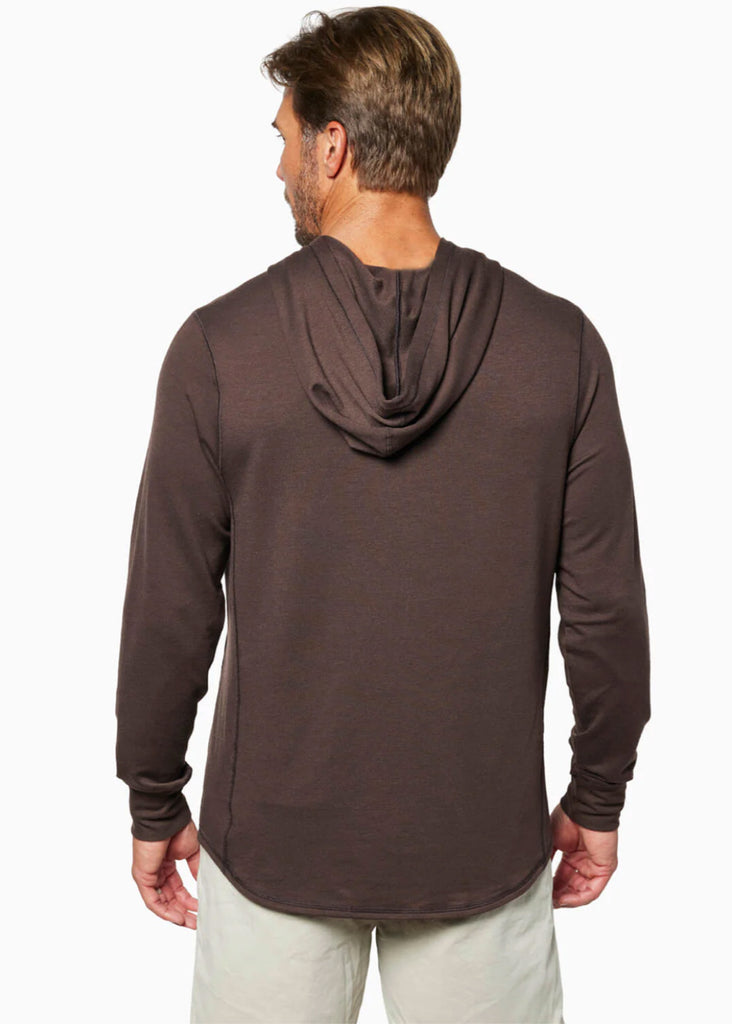 Toes On The Nose Sea Silk Schooner Long Sleeve Hoodie | Espresso - Jordan Lash Charleston