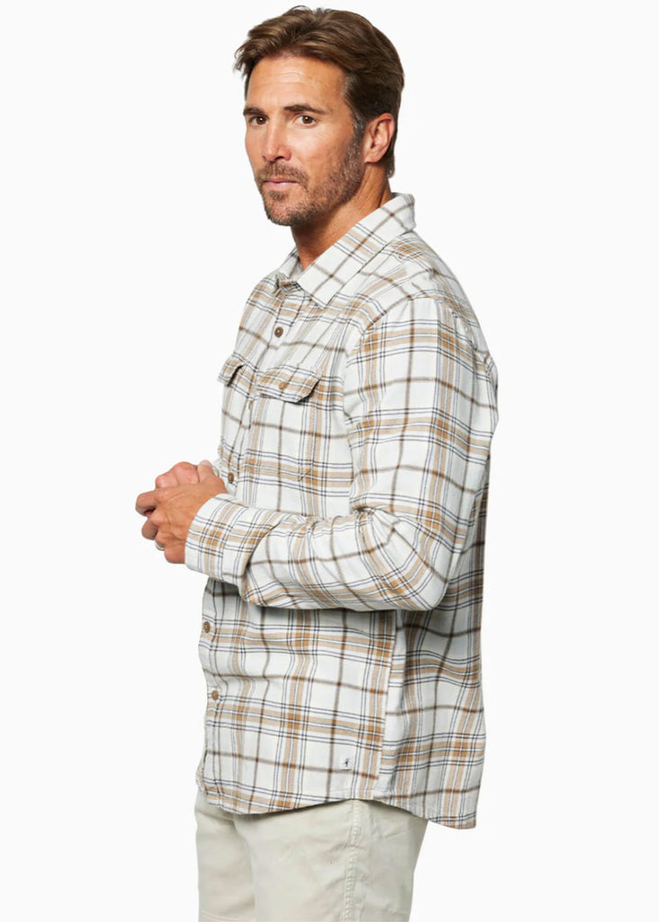 Toes On The Nose Alder L/S Flannel Shirt | Salt - Jordan Lash Charleston
