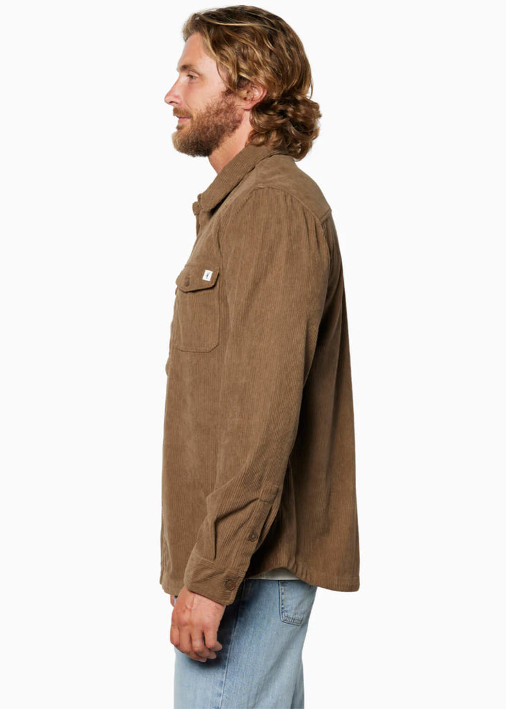 Toes On The Nose Sunridge Corduroy Shirt | Coffee - Jordan Lash Charleston