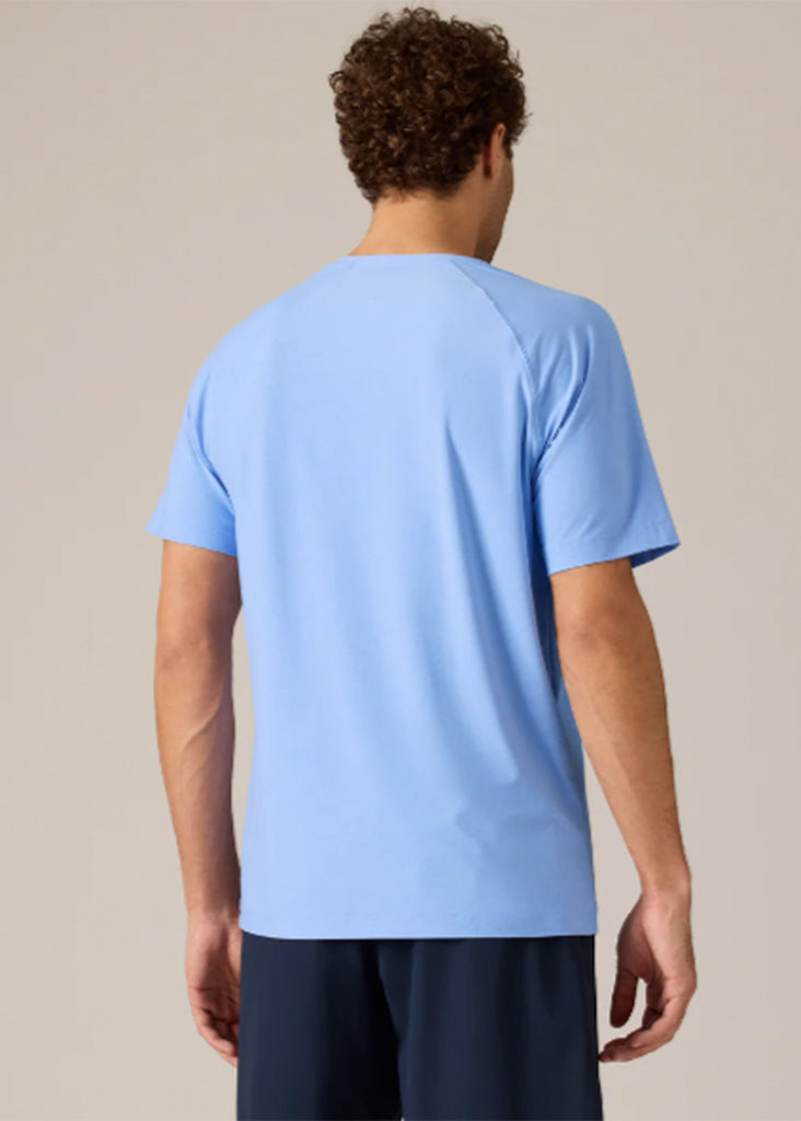 Rhone Reign Short Sleeve Tee | Blue Mist Heather - Jordan Lash Charleston