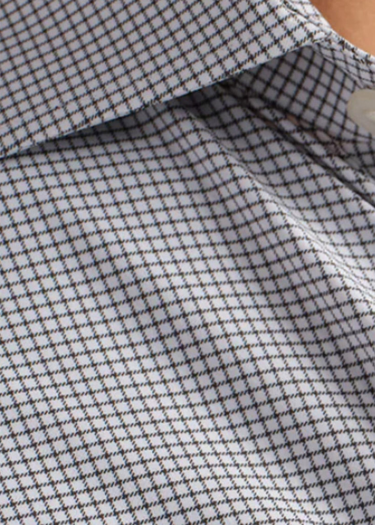 Rhone State Of Mind Mini Grid Slim Fit Shirt | Lichen Green Grid - Jordan Lash Charleston