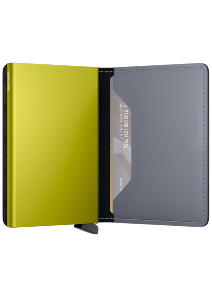 Secrid Slimwallet | Matte Grey and Lime - Jordan Lash Charleston