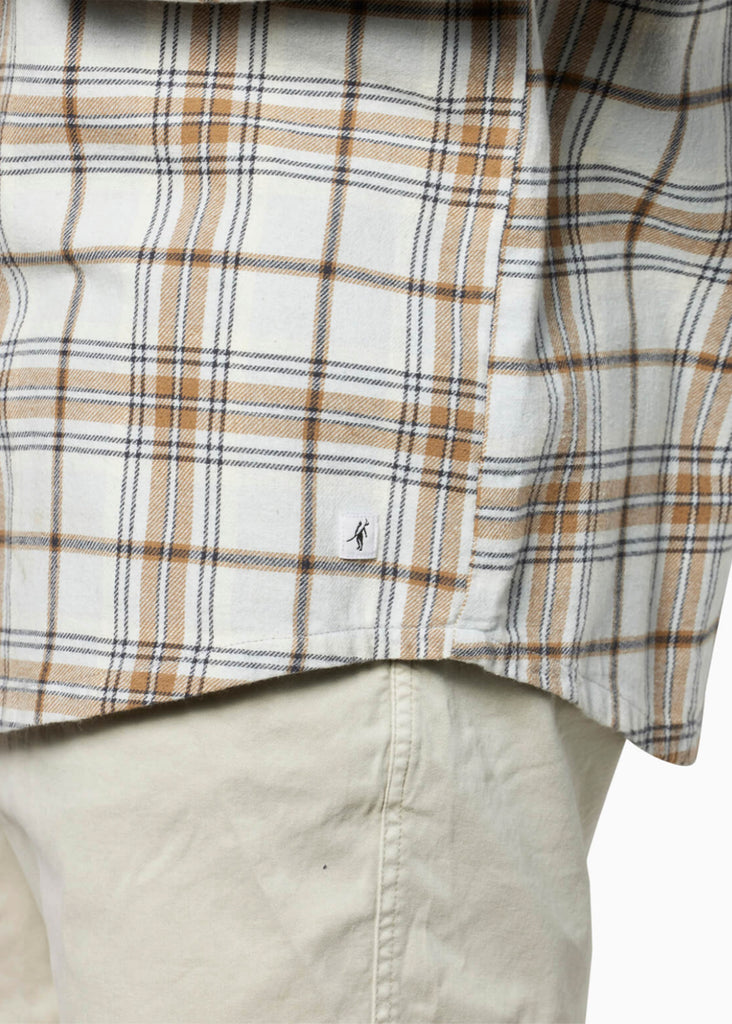 Toes On The Nose Alder L/S Flannel Shirt | Salt - Jordan Lash Charleston