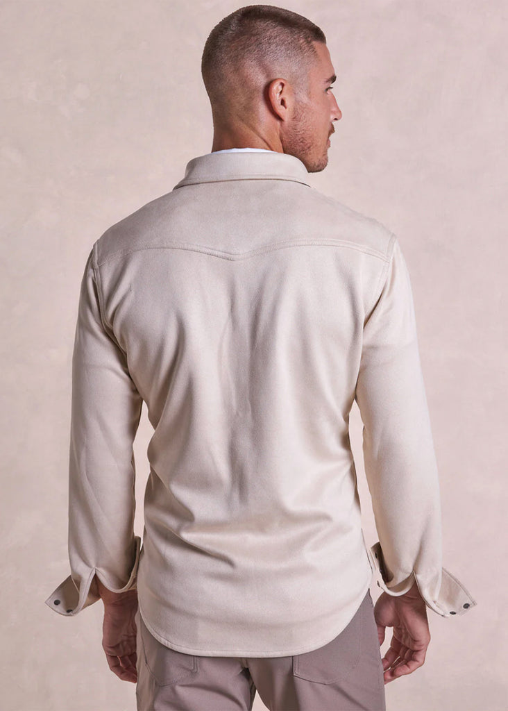 Rye 51 The Wyatt Microsuede Shirt Jacket | Taupe - Jordan Lash Charleston