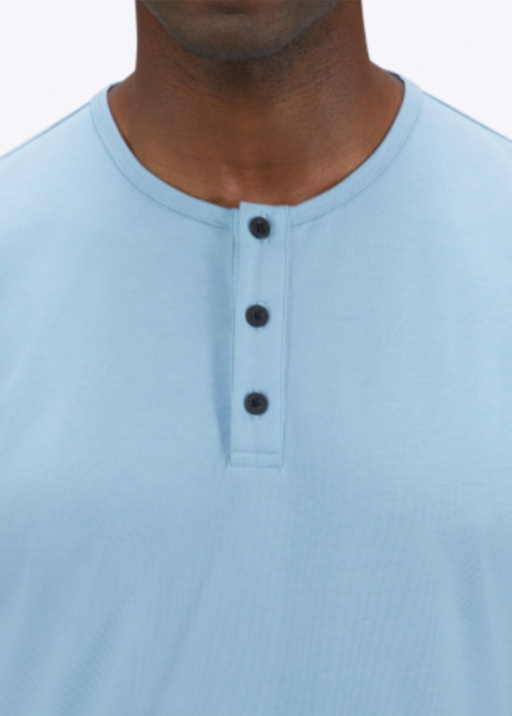 CUTS AO Henley Tee | Mediterranean Mystique - Jordan Lash Charleston