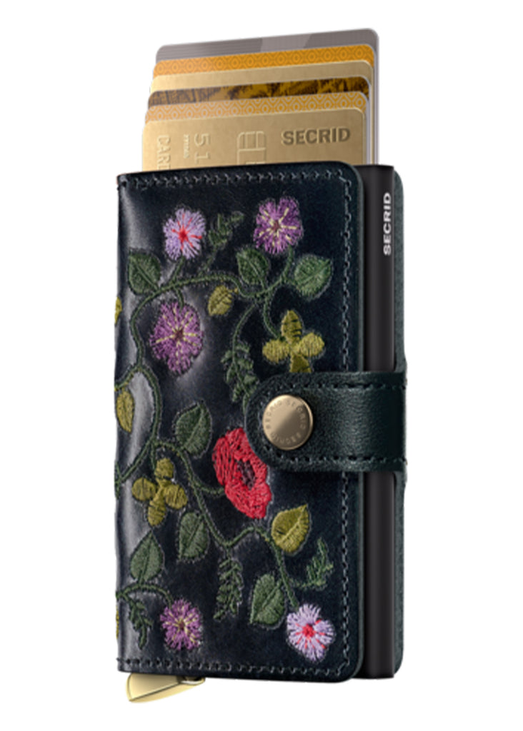 Secrid Premium Miniwallet | Stitch Floral Black+ - Jordan Lash Charleston