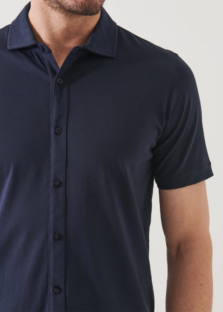 Patrick Assaraf Short Sleeve Iconic B.FRT Shirt | Midnight - Jordan Lash Charleston