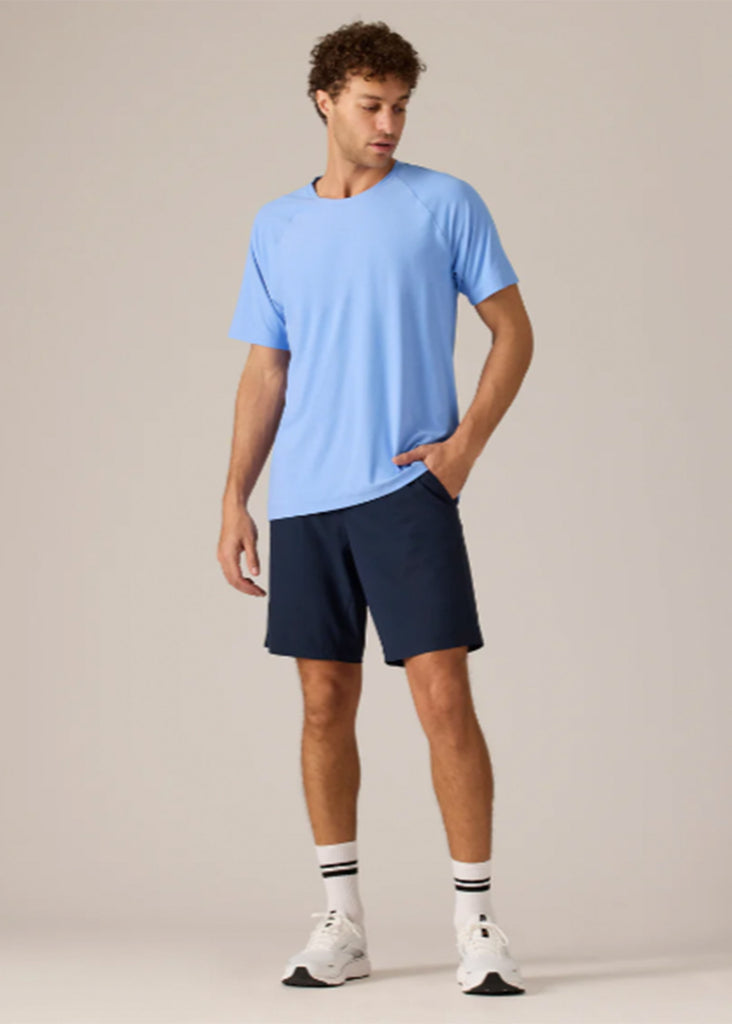 Rhone Reign Short Sleeve Tee | Blue Mist Heather - Jordan Lash Charleston