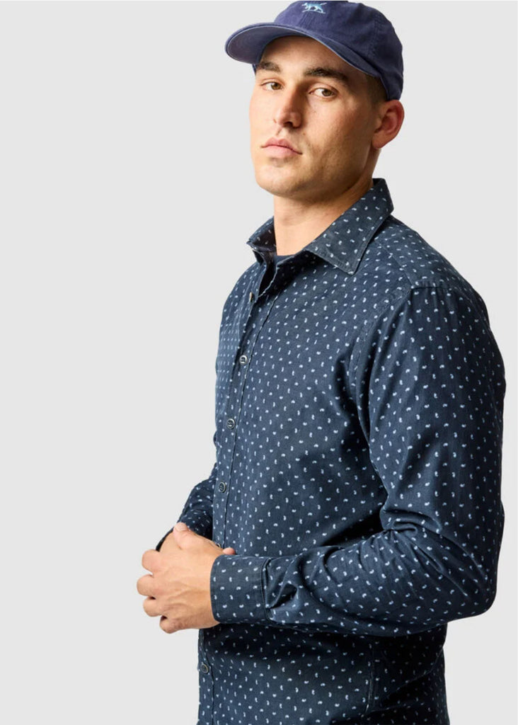 Rodd and Gunn Harrington Shirt | Blueberry - Jordan Lash Charleston