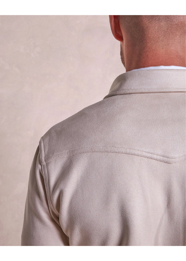 Rye 51 The Wyatt Microsuede Shirt Jacket | Taupe - Jordan Lash Charleston