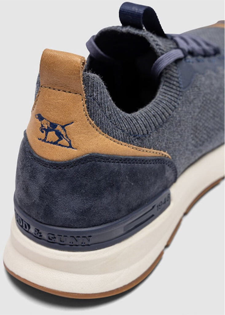 Rodd and Gunn Gunn-Runner Flow Sneaker | Denim - Jordan Lash Charleston