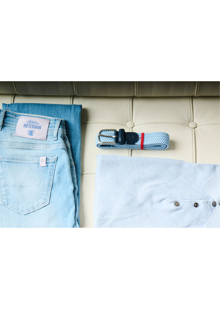 La Boucle Marbella Belt | Light Blue - Jordan Lash Charleston
