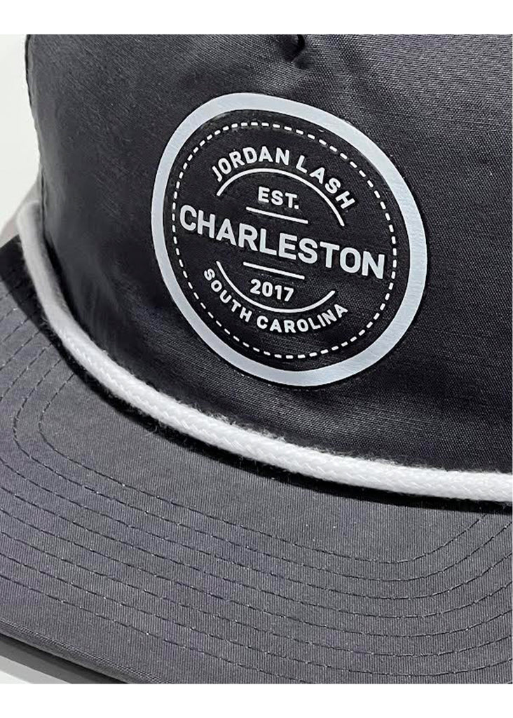 Jordan Lash Charleston EST. 2017 Hat | Charcoal w/ White Rope - Jordan Lash Charleston