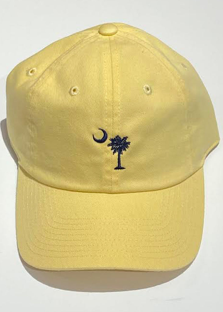 Jordan Lash Charleston Washed Slouch Embroidered Palmetto Hat | Butter - Jordan Lash Charleston