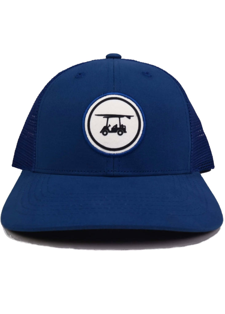 Bald Head Blues Circle Logo Trucker Hat | Navy - Jordan Lash Charleston