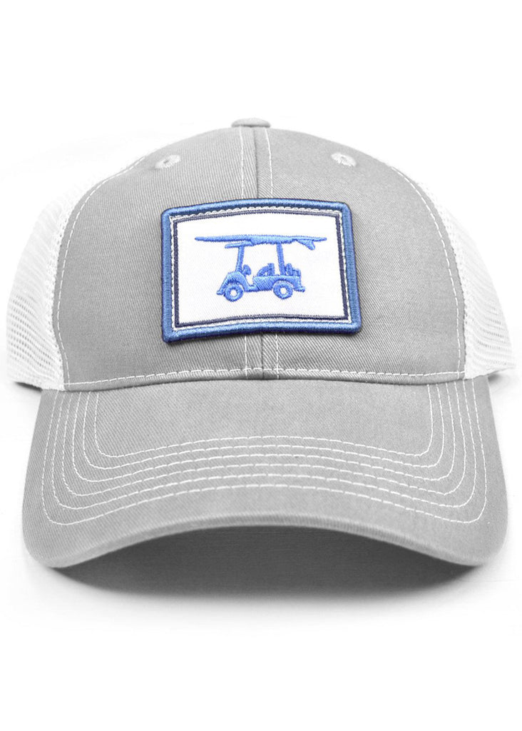 Bald Head Blues Snapback Hat | Grey Patch Trucker - Jordan Lash Charleston