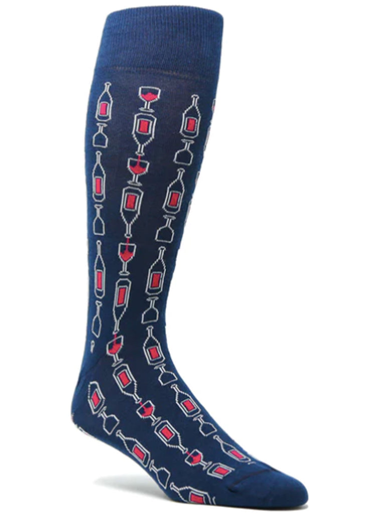 Ell & Atty Wine Sock | Navy - Jordan Lash Charleston