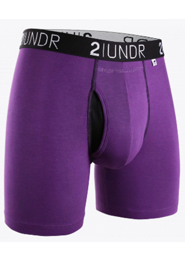 2 UNDR Swing Shift 6 Inch Boxer Brief | Purple - Jordan Lash Charleston