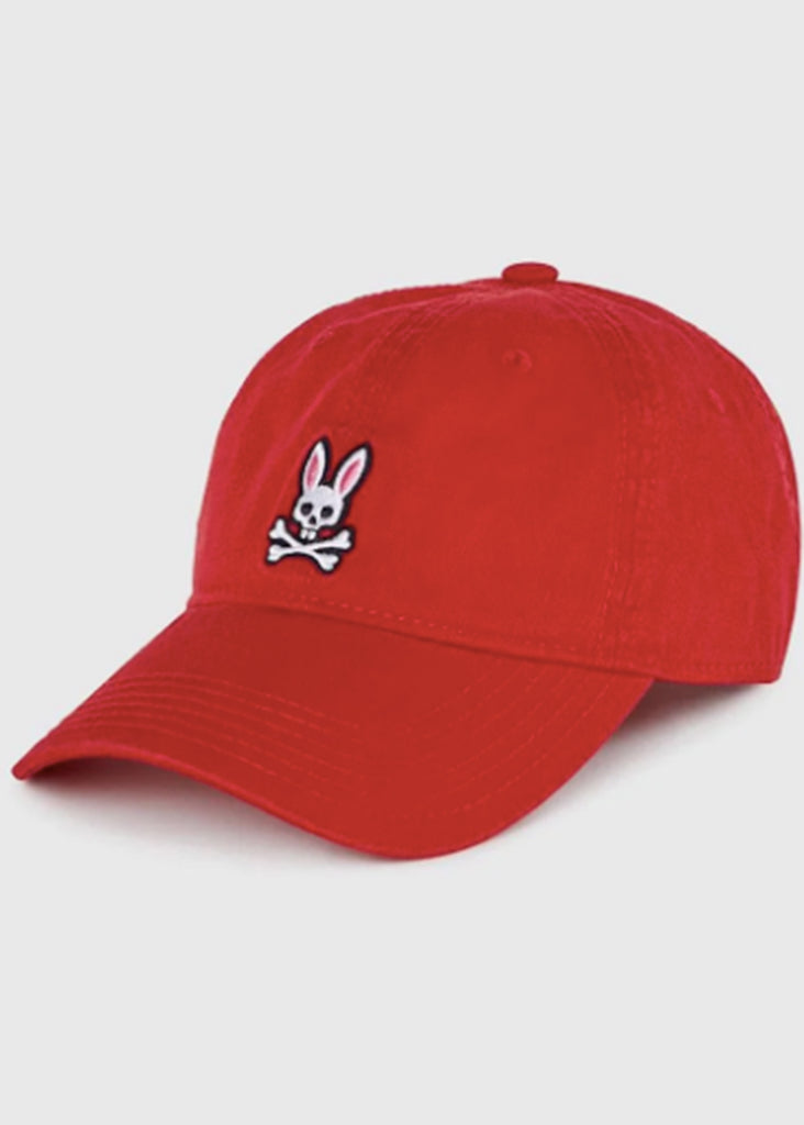 Psycho Bunny Sunbleached Cap | Brilliant Red - Jordan Lash Charleston