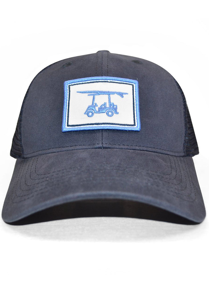 Bald Head Blues Snapback Hat | Navy Patch Trucker - Jordan Lash Charleston
