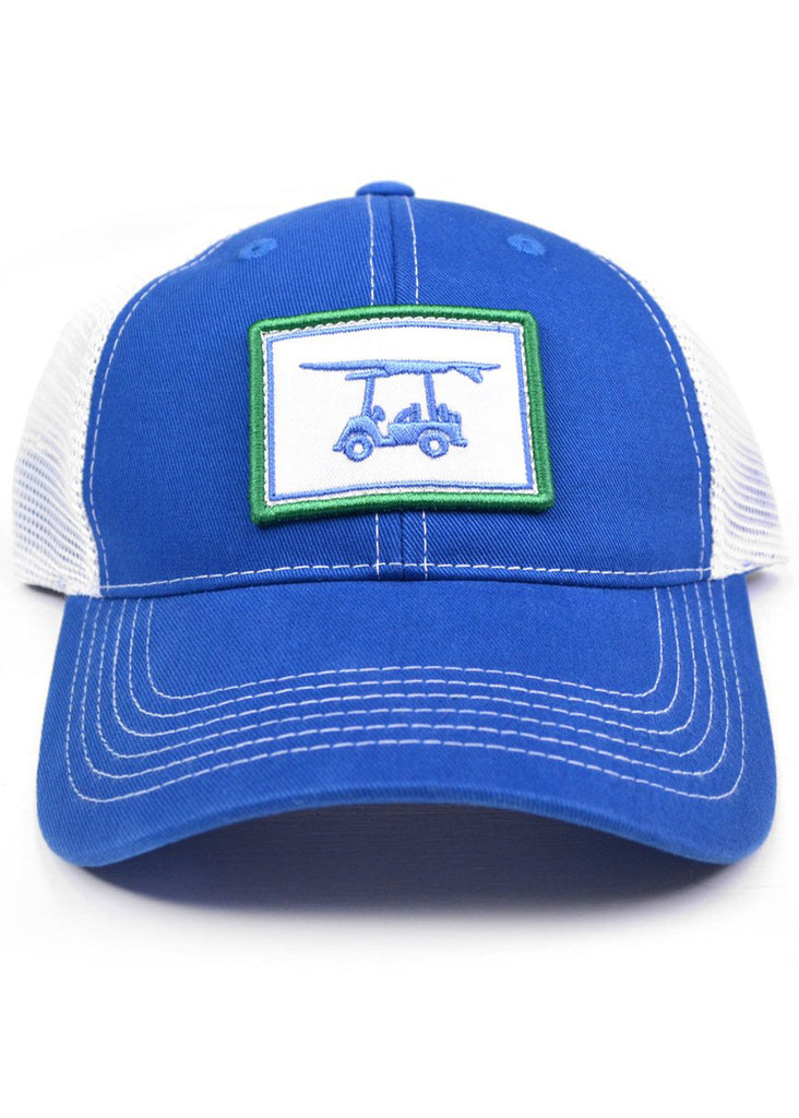 Bald Head Blues Snapback Hat | Royal Blue Patch Trucker - Jordan Lash Charleston